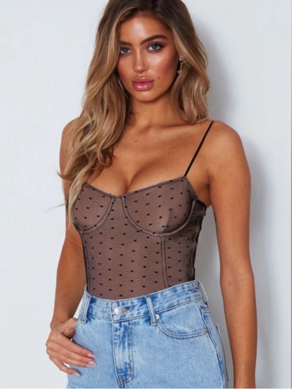 White Fox Boutique ‘No Looking Back’ Mesh Bodysuit